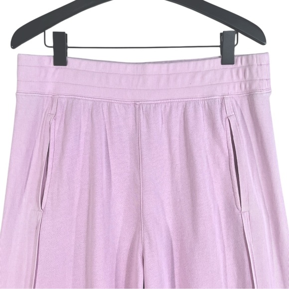 Free People Movement Cotton Terry Wide Leg Sweatpants size XL in Pink - Picture 3 of 6